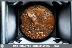 GorgeousBS04 Copper Relief Car Coaster design.