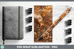 GorgeousBS04 Copper Relief Pen Wrap design.