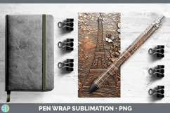 GorgeousBS04 Copper Relief Pen Wrap design.