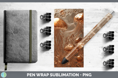 GorgeousBS04 Copper Relief Pen Wrap design.
