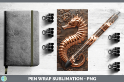 GorgeousBS04 Copper Relief Pen Wrap design.