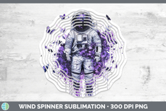 GorgeousBS04 Purple Drips Wind Spinner design.