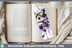 GorgeousBS04 Purple Drips Bookmark design.