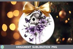 GorgeousBS04 Purple Drips Ornament design.