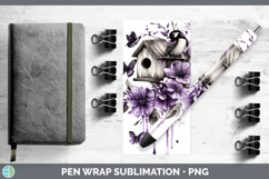 GorgeousBS04 Purple Drips Pen Wrap design.