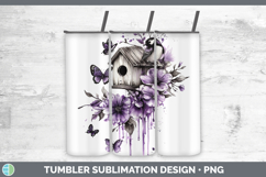 GorgeousBS04 Purple Drips Tumbler design.
