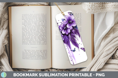 GorgeousBS04 Purple Drips Bookmark design.
