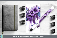 GorgeousBS04 Purple Drips Pen Wrap design.