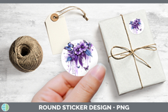 GorgeousBS04 Purple Drips Stickers design.