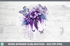 GorgeousBS04 Purple Drips Wind Spinner design.