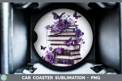 GorgeousBS04 Purple Drips Car Coaster design.