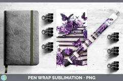 GorgeousBS04 Purple Drips Pen Wrap design.