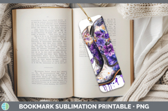 GorgeousBS04 Purple Drips Bookmark design.