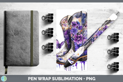 GorgeousBS04 Purple Drips Pen Wrap design.