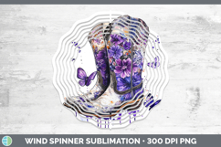 GorgeousBS04 Purple Drips Wind Spinner design.