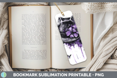 GorgeousBS04 Purple Drips Bookmark design.