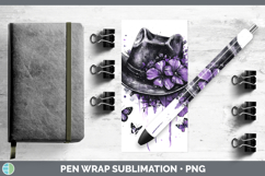 GorgeousBS04 Purple Drips Pen Wrap design.