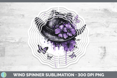 GorgeousBS04 Purple Drips Wind Spinner design.