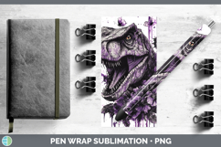 GorgeousBS04 Purple Drips Pen Wrap design.