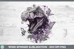 GorgeousBS04 Purple Drips Wind Spinner design.