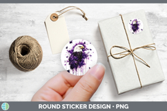 GorgeousBS04 Purple Drips Stickers design.