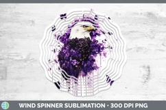 GorgeousBS04 Purple Drips Wind Spinner design.