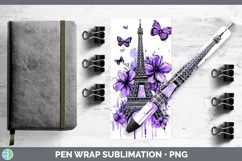 GorgeousBS04 Purple Drips Pen Wrap design.
