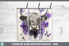 GorgeousBS04 Purple Drips Tumbler design.