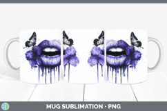 GorgeousBS04 Purple Drips Mug Wrap design.