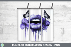 GorgeousBS04 Purple Drips Tumbler design.