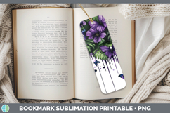 GorgeousBS04 Purple Drips Bookmark design.