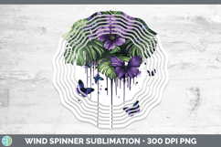 GorgeousBS04 Purple Drips Wind Spinner design.