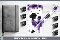 GorgeousBS04 Purple Drips Pen Wrap design.