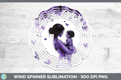 GorgeousBS04 Purple Drips Wind Spinner design.