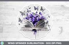 GorgeousBS04 Purple Drips Wind Spinner design.