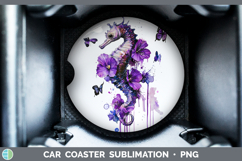 GorgeousBS04 Purple Drips Car Coaster design.