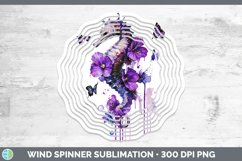 GorgeousBS04 Purple Drips Wind Spinner design.