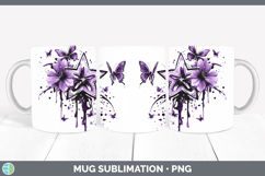 GorgeousBS04 Purple Drips Mug Wrap design.