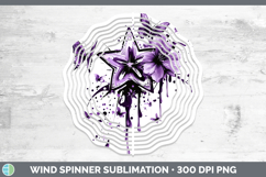 GorgeousBS04 Purple Drips Wind Spinner design.