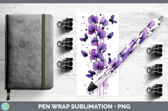 GorgeousBS04 Purple Drips Pen Wrap design.