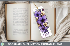 GorgeousBS04 Purple Drips Bookmark design.