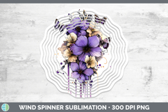 GorgeousBS04 Purple Drips Wind Spinner design.
