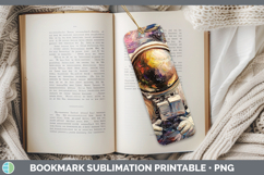 GorgeousBS04 Thick Paint Bookmark design.