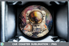 GorgeousBS04 Thick Paint Car Coaster design.