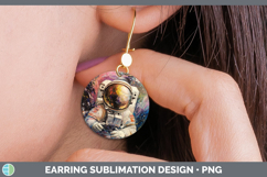 GorgeousBS04 Thick Paint Round Earrings design.