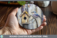 GorgeousBS04 Thick Paint Round Coaster design.