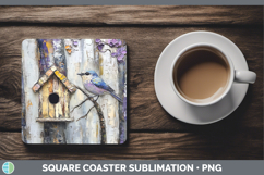 GorgeousBS04 Thick Paint Square Coaster design.