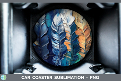 GorgeousBS04 Thick Paint Car Coaster design.
