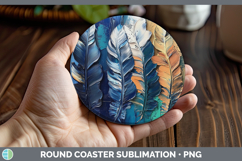 GorgeousBS04 Thick Paint Round Coaster design.