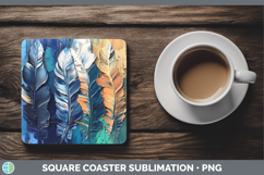 GorgeousBS04 Thick Paint Square Coaster design.